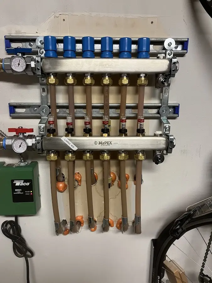 Plumber performing Gas Leak Detection at a residential property in Cornwall